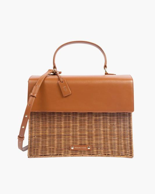 THE LARGE LUNCHER - BROWN WICKER