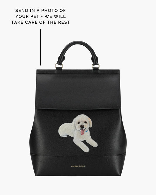THE PET PORTRAIT BACKPACK - BLACK