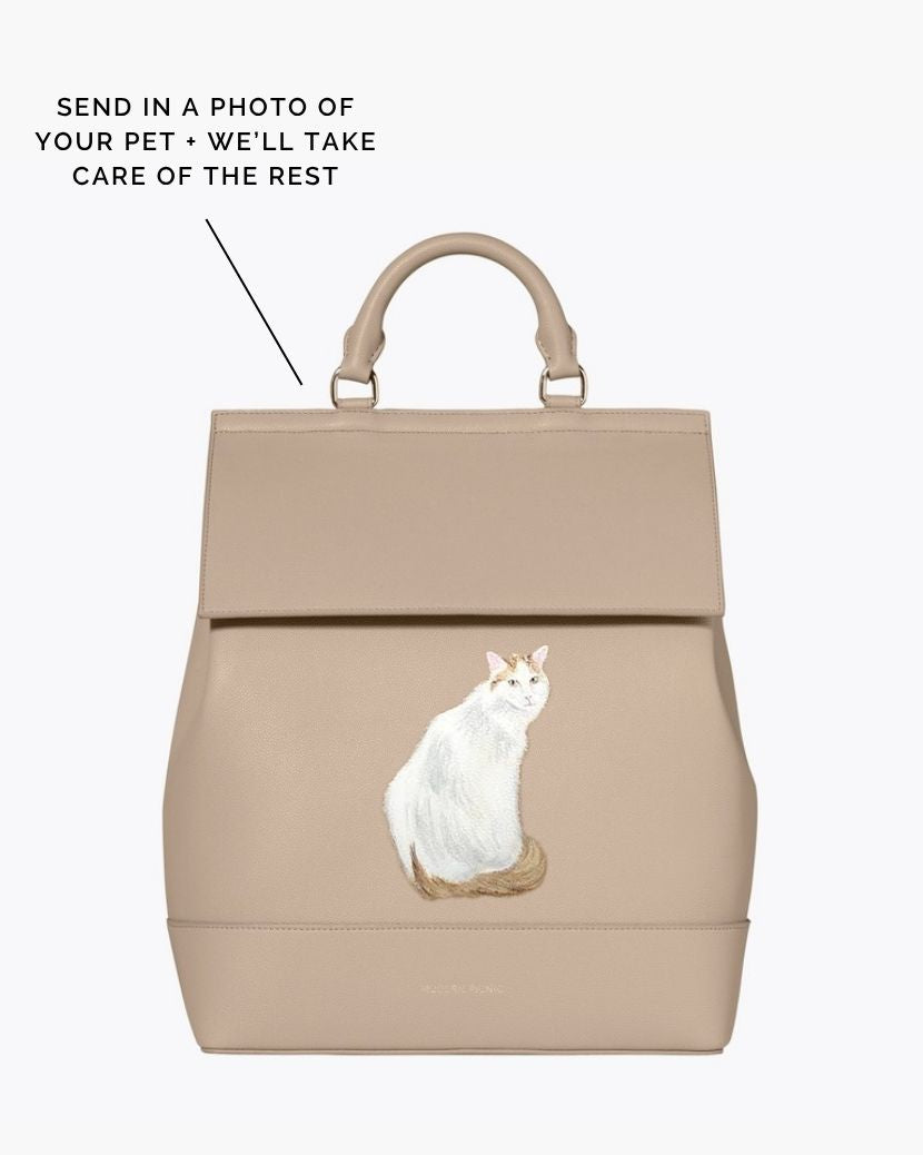 THE PET PORTRAIT BACKPACK - CREAM