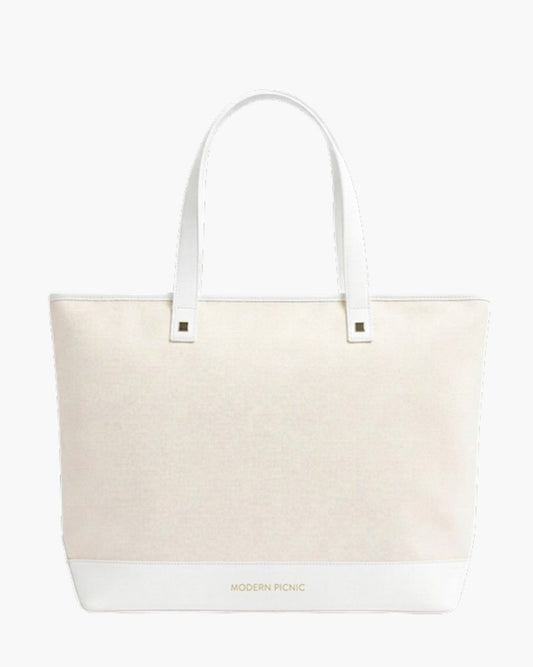 THE TOTE - WHITE CANVAS
