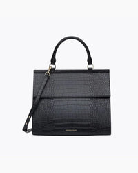THE LARGE LUNCHER - BLACK CROC - PERSONALIZED