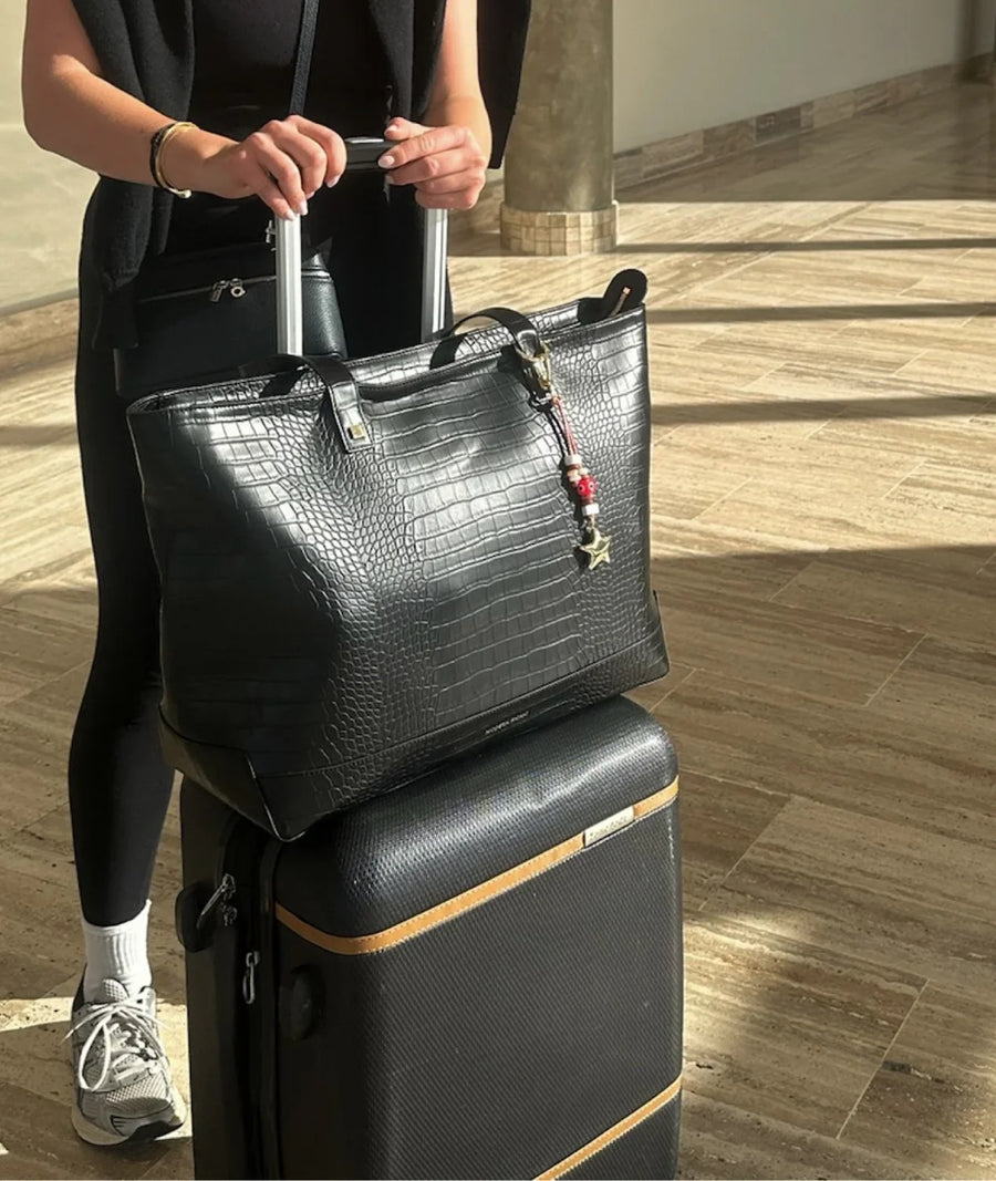 THE TOTE - BLACK CROC